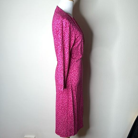 Diane von Furstenberg Pink Silk New Julian Two Wrap Dress - Picture 4 of 7